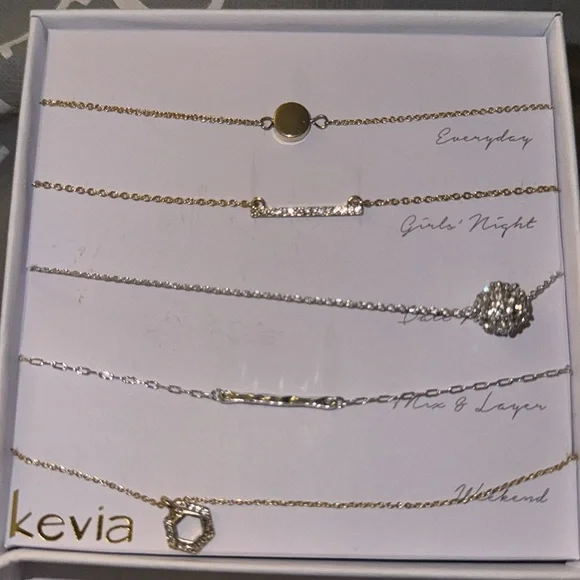 New KEVIA
Frederick Five Piece Necklace Set - Picture 2 of 3